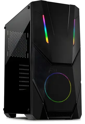 Inter-Tech IT-3303 Hornet černá / Skříň / ATX / průhledná bočnice / 1x 120mm ARGB / bez zdroje