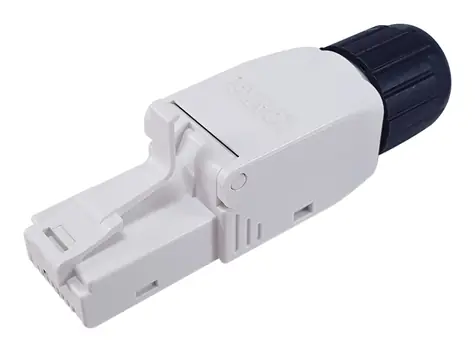 Equip RJ45 Cat6 bílá / Konektor / nestíněný / pozlacené kontakty / bez nářadí / 5 ks