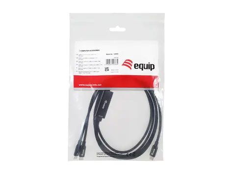 Equip černá / Y kabel USB-C / PD 140W / 1,5 m / USB 2.0