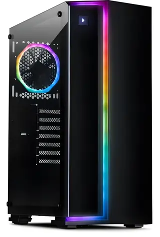 Inter-Tech S-3906 Renegade černá / Počítačová skříň / Tower / Tvrzené sklo / RGB / ATX, ITX, mATX