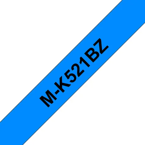 Brother M-K521 / Kazeta s páskou / Nelaminovaná / Modrá/Černá / 9 mm / 8 m