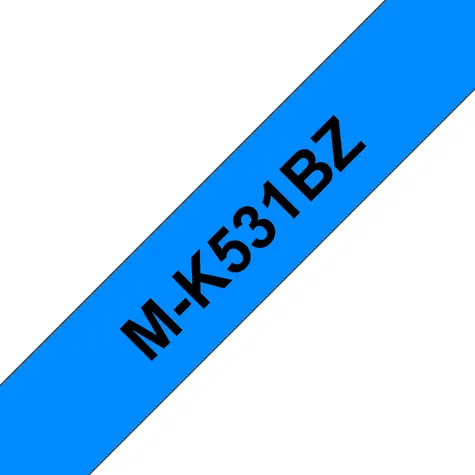 Brother MK531BZ / Kazeta s páskou / Nelaminovaná / Modrá/Černá / 12 mm / 8 m