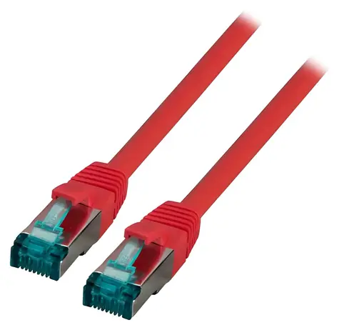 EFB Cat6a S/FTP 20m červená / Patch kabel / RJ45-RJ45 / LSZH / 500 MHz