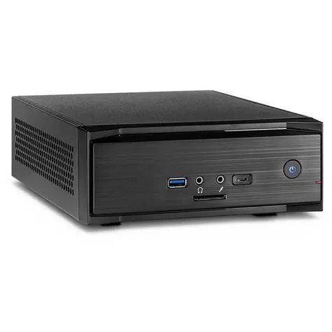 Inter-Tech MW-01 II černá / Skříň / Mini-ITX / čtečka karet SD / USB-C / bez zdroje