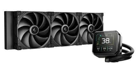 Deepcool Spartacus 420 černá / Vodní chladič CPU / 420mm radiátor / 3x 140mm ventilátor / ARGB / 3,4