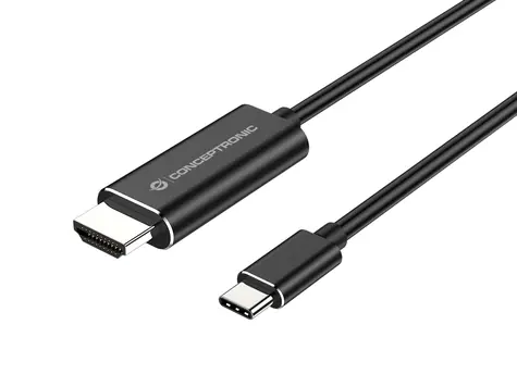 Conceptronic ABBY USB-C na HDMI 1.4 černá / Adaptér / 4K 30 Hz / 2 m