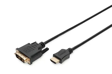 Digitus HDMI - DVI-D(18+1) černá / Propojovací kabel / Single Link / Full HD 1080p 60Hz / 3 m