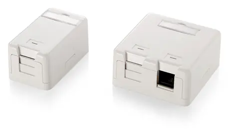 Equip Zásuvka pod omítku 1-Port bílá / Zásuvka pod omítku / Keystone / RJ-45 / nestíněná