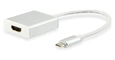 Equip Redukce USB-C - HDMI bílá / Redukce / USB-C / HDMI / 0,15 m / 4K 30Hz