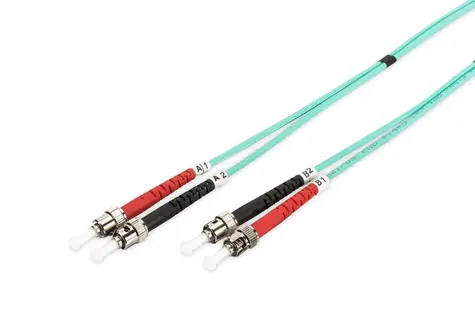 Digitus optický patch kabel ST-ST / Optický patch kabel / Multimode OM3 / Duplex / 2 m