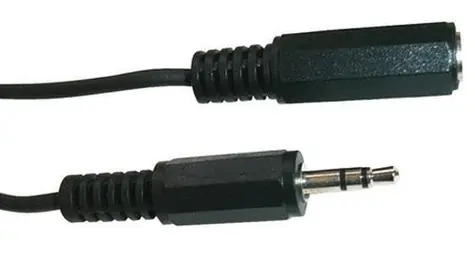Schwaiger černá / Prodlužovací kabel / Jack 3,5 mm (M) - Jack 3,5 mm (F) / 5 m