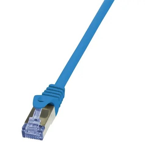 LogiLink CAT6A S/FTP 1 m modrá / Patch kabel / RJ45-RJ45 / 10Gbit / LSZH