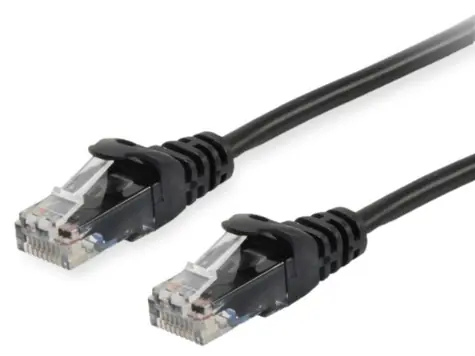 Equip Cat6a černá / Patch kabel / U/UTP / RJ-45 / 0,25 m / LSZH