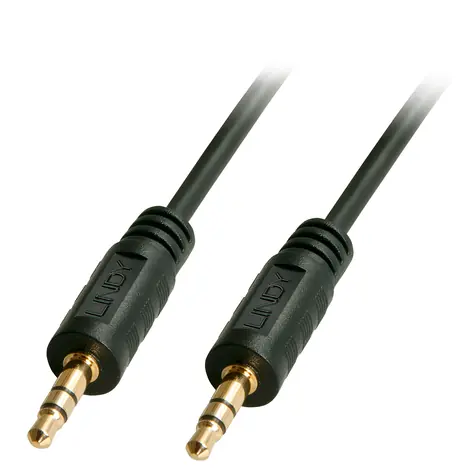 Lindy audio kabel Jack 3,5 mm - Jack 3,5 mm černý / Audio kabel / Stereo / 0,25 m