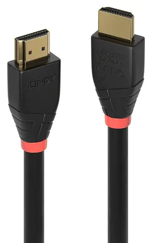Lindy Aktivní černá / HDMI kabel / 25 m / HDMI 2.0 18G / 4K 60Hz / pozlacené konektory