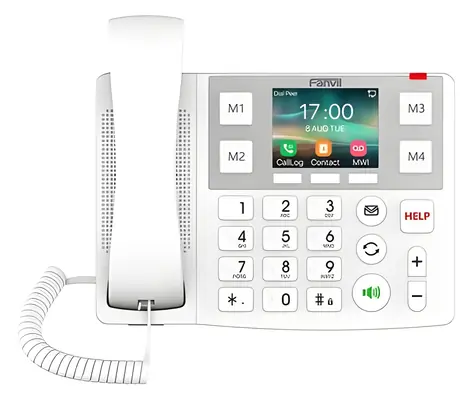 Fanvil X305 bílá / IP telefon / WLAN / Bluetooth / PoE / 2 linky