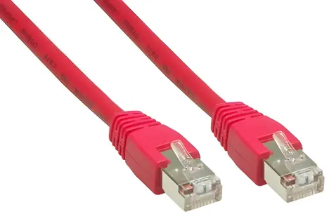 Good Connections červená / Patch kabel / Cat.6 / S/FTP / RJ-45 / 0,5 m