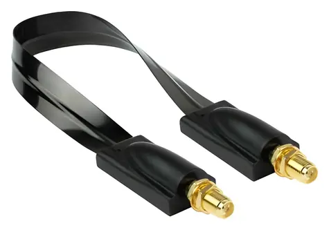 Kabelmeister SMA okenní průchodka černá / Průchodka / SMA-SMA / 50 Ohm / 0,2 m