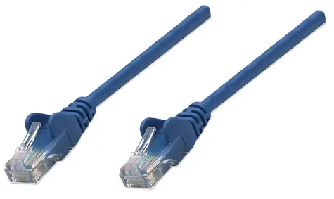 Intellinet Patch kabel Cat6 U/UTP modrá 0,5 m / Patch kabel / RJ-45