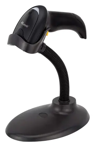 Equip 1D snímač čárových kódů / Laser / USB / Stojánek / IP54 / černá