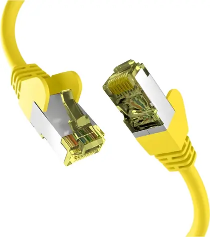 EFB Cat.6a 25 m žlutá / Patch kabel / S/FTP / LSZH / 500 MHz