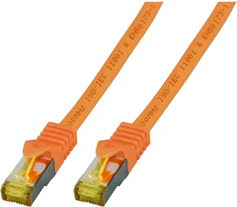 EFB Cat6a S/FTP 20m oranžová / Patch kabel / RJ45-RJ45 / LSZH / 500 MHz