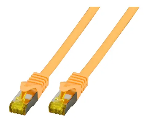 EFB žlutá / Patch kabel / Cat6A S/FTP / LSZH / RJ-45 / 5 m