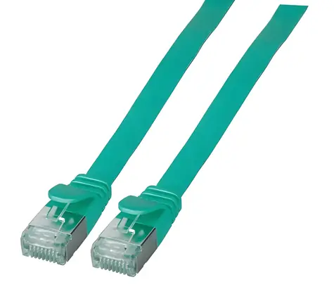 EFB U/FTP Cat6a plochý 2 m zelená / Patch kabel / RJ45-RJ45 / 10 Gbit/s