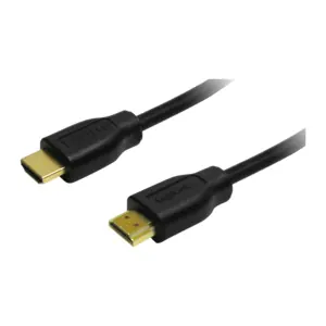 LogiLink HDMI kabel A(M)-A(M) černá 0,2 m / HDMI kabel / 4K/30Hz / pozlacené konektory / HEC