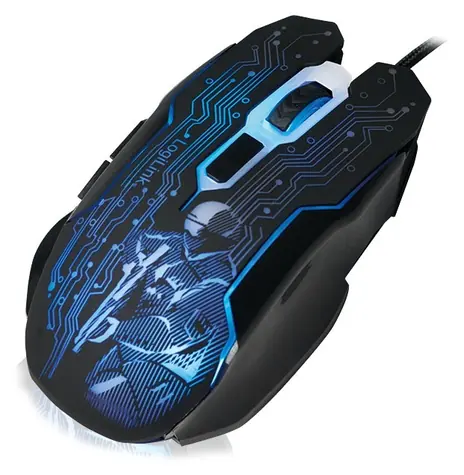 LogiLink ID0137 černá / Herní myš / optická / 2400 DPI / 6 tlačítek / USB