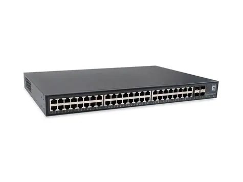 LevelOne GTU-5211 / Switch / 48x GbE / 4x 10G SFP+ / Unmanaged / 19