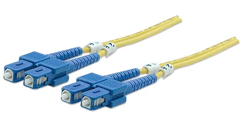 Intellinet žlutá / Optický kabel / SC/SC / Singlemode OS2 / Duplex / 5 m