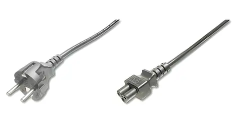Digitus napájecí kabel CEE 7/7-C5 černý / Napájecí kabel / 1,8 m / H05VV-F3G 0,75mm2
