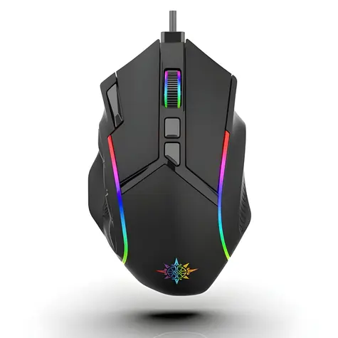 INCA IMG-351 černá / Herní myš / optická / RGB / 12800 DPI / 12 tlačítek / USB-A / 1,8 m