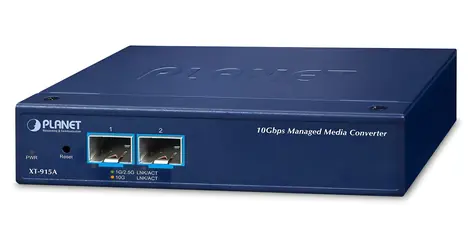 PLANET XT-915A / Konvertor / 2x SFP+ 10G/1G / Managed / DIN lišta