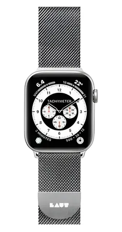 LAUT Steel LOOP stříbrná / Řemínek / pro Apple Watch 42 a 44 mm / nerezová ocel