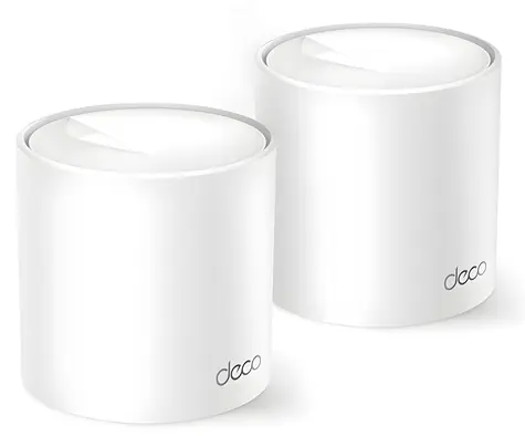 TP-Link Deco X1500 (2-pack) bílá / Wi-Fi 6 systém MESH AX1500 / Dual-band / 2x GLAN