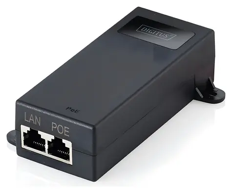 DIGITUS / PoE++ injektor / Gigabit Ethernet / 802.3bt / 60 W / RJ-45