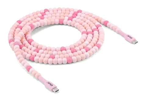 CLUB3D CAC-3010 růžová / Kabel USB-C / 2 m / PD 60W / 480 Mbps