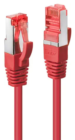 Lindy Cat6 S/FTP 0,3 m červená / Patch kabel / RJ-45 / 250 MHz
