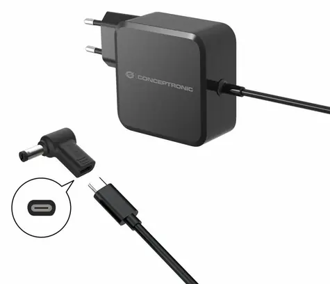 Conceptronic redukce USB-C PD pro Acer 5,5x1,7 mm černá / Redukce / 18-20 V / PD 3.0 / 100 W