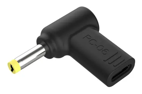 Conceptronic redukce USB-C PD univerzální 4,0x1,7 mm černá / Redukce / 18-20 V / PD 3.0 / 100 W