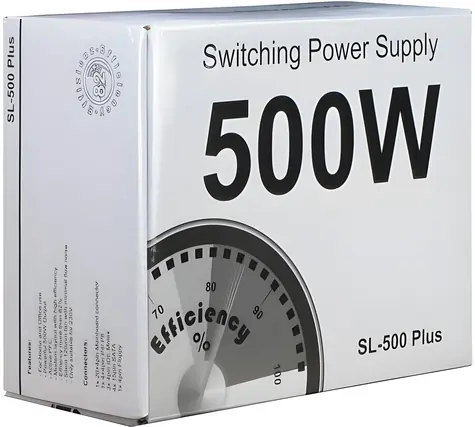 Inter-Tech SL-500 Plus / Zdroj / 500W / ATX 2.4 / 82% účinnost / aktivní chlazení