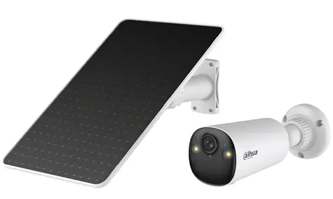 Dahua Apollo Bullet C1 bílá / Venkovní IP kamera / WiFi 6 / 4K 8MP / Solární panel / Baterie