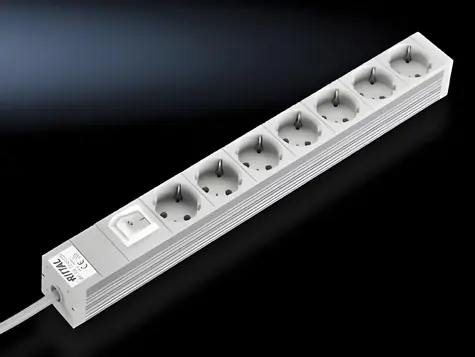 Rittal DK 7240.220 šedá / Zásuvková lišta / 19