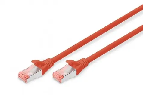 Digitus Cat6 S/FTP červená / Patch kabel / 1 m / RJ-45 / AWG 27/7 / LSZH