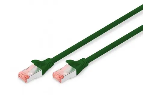 Digitus zelená / Patch kabel / Cat6 / S/FTP / AWG 27/7 / 1m