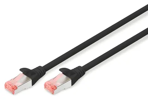 Digitus Cat6 S/FTP černá / Patch kabel / 10 m / RJ-45 / AWG 27/7 / LSZH / PoE++