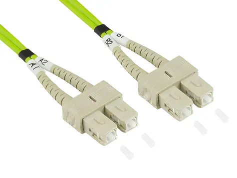 Good Connections OM5 zelený / Optický patch kabel / SC/SC / Multi-mode / 50/125 µm / 3 m