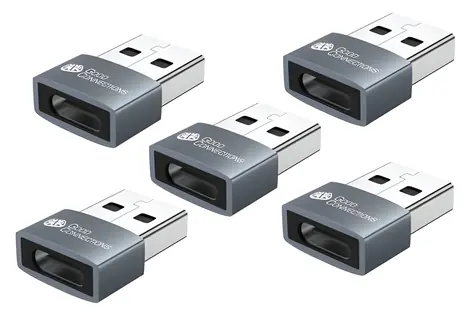 Good Connections USB-A - USB-C šedá / Adaptér / USB 2.0 / 5 ks v balení